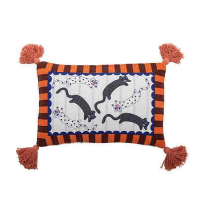 Bloomingville Missy Kissen, Bunt, Recycelte Baumwolle