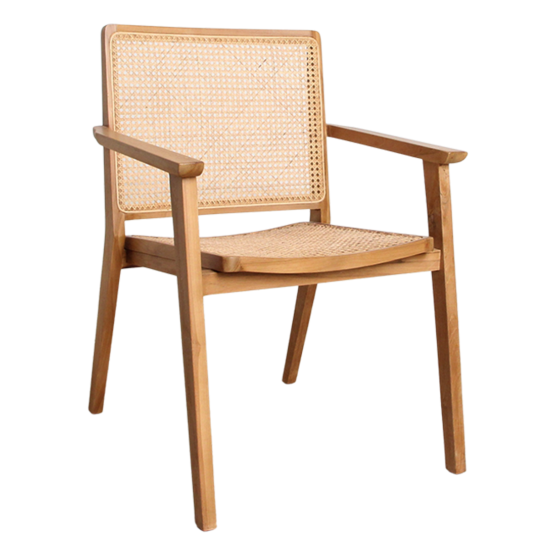 Nova Esszimmerstuhl aus Teakholz mit Armlehne