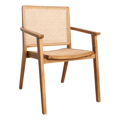 Nova Esszimmerstuhl aus Teakholz mit Armlehne