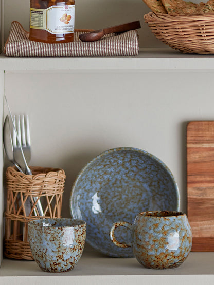 Bloomingville Paula Tasse, Blau, Steingut