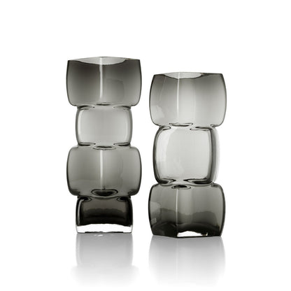 The Cubes Vase - Dunkelgrau - L