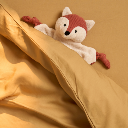 Kinder - TENCEL™ Twill Bettbezug ockergelb