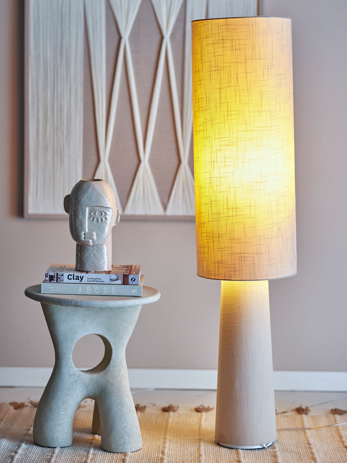 Bloomingville Emmie Stehlampe, Natur, Leinen