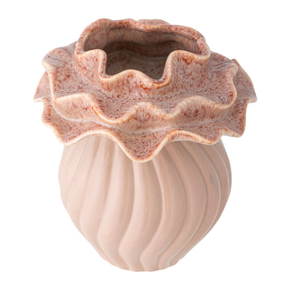 Bloomingville Petalia Vase, Rose, Steingut