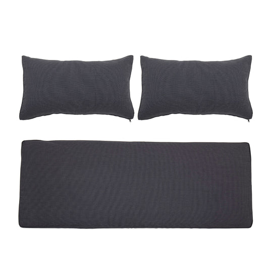 Bloomingville Mundo Kissenbezug (Keine Füllung), Grau, Polyester
