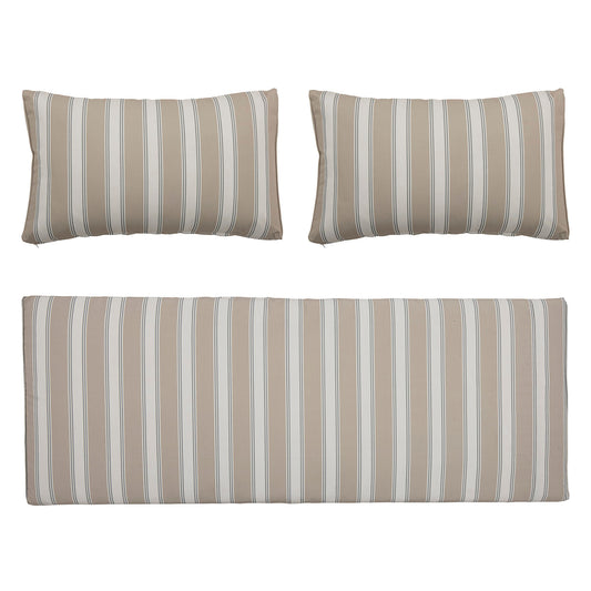 Bloomingville Mundo Kissenbezug (Keine Füllung), Grün, Polyester