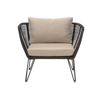 Bloomingville Mundo Loungesessel, Schwarz, Metall