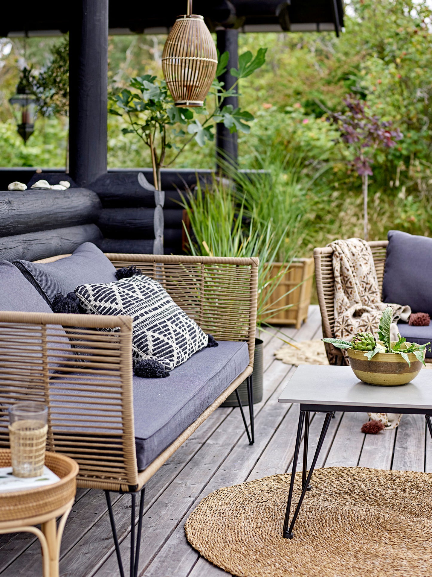 Bloomingville Mundo Couchtisch, Grau, Fibercement