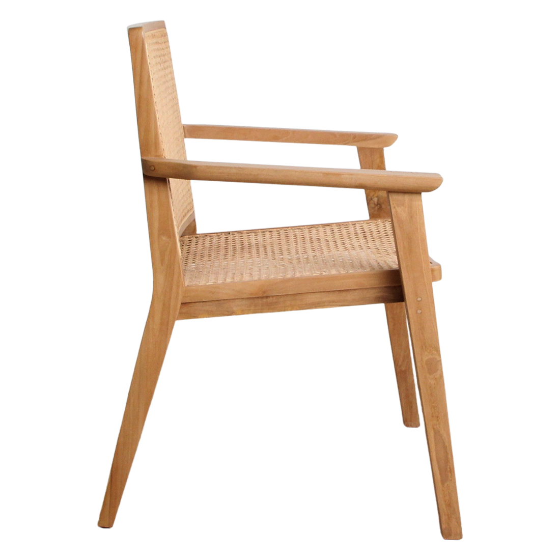 Nova Esszimmerstuhl aus Teakholz mit Armlehne