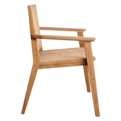 Nova Esszimmerstuhl aus Teakholz mit Armlehne