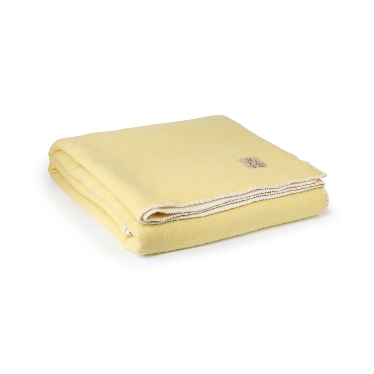 Premiumdecke Wolldecke ZITRONE 100% Wolle, gelb