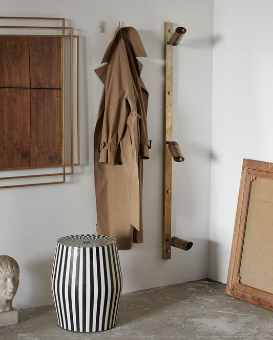 Nordal BRAGI Wandlampe, 3 spots - brass