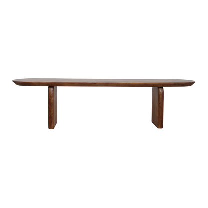 Bullnose Esszimmerbank braun