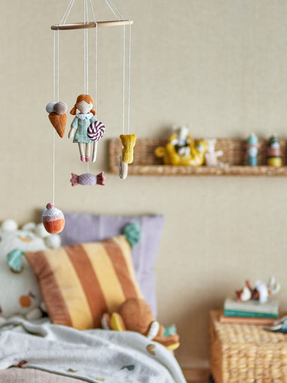 Bloomingville MINI Rosana Mobile, Braun, Baumwolle