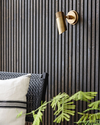 Nordal BRAGI Wandlampe, outdoor - brass