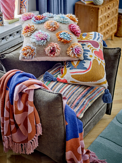 Bloomingville Somma Kissen, Bunt, Wolle