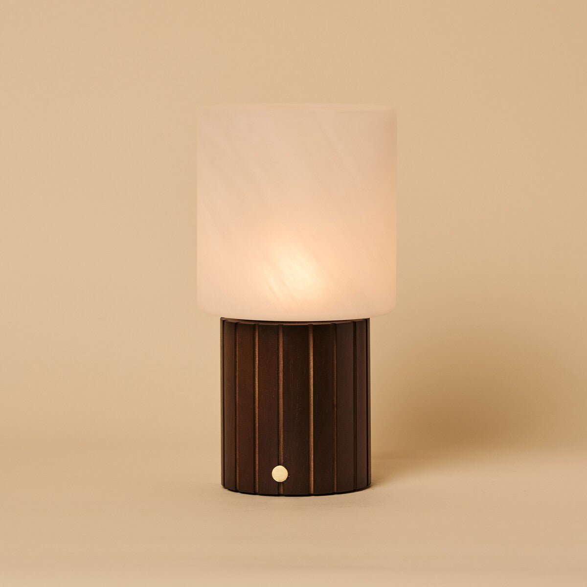 Ingmar Dunkelbraune wiederaufladbare Tischlampe