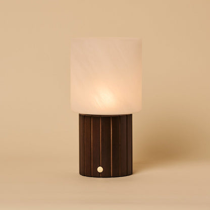 Ingmar Dunkelbraune wiederaufladbare Tischlampe