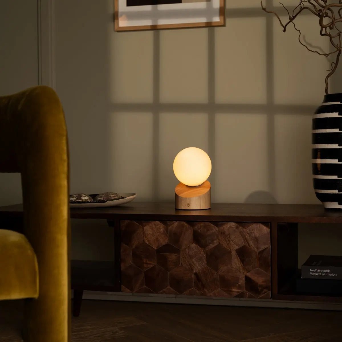 Morris Hellbraune wiederaufladbare Lampe | Stilvolles, kabelloses und nachhaltiges Design