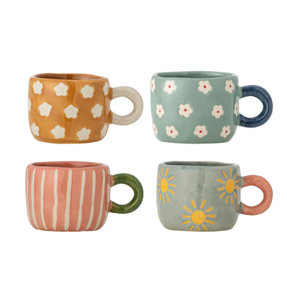 Bloomingville Nini Tasse, Multipack, Bunt, Steingut