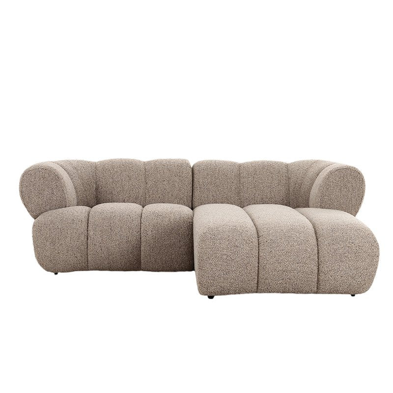 Sofa New York 2,5-Sitzer (rechte Lounge) Sand Bouclé