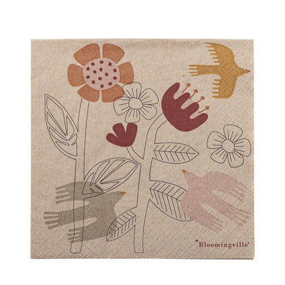 Bloomingville Vivielle Serviette, Bunt, FSC®Recycled, Paper