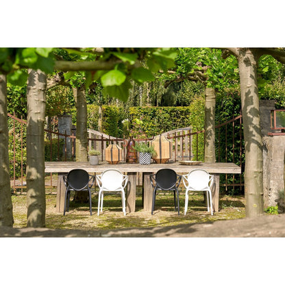 Garten-Esszimmerstuhl Nebraska Weiß