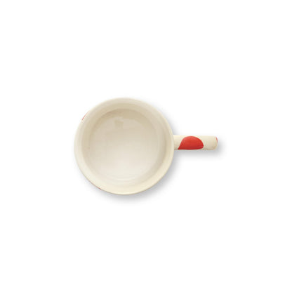 Mug with Ear Dots Red 350ml