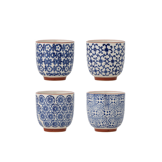 Bloomingville Karine Tasse, Blau, Steingut