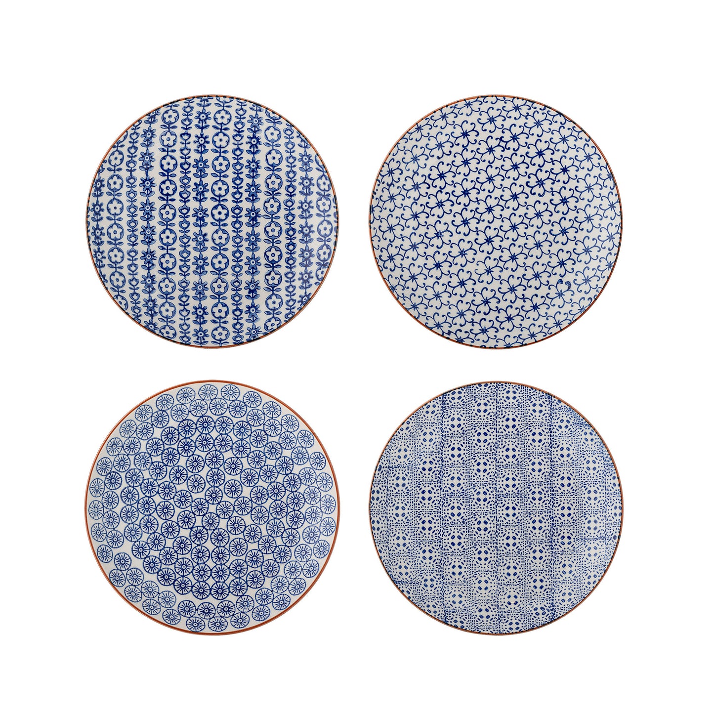 Bloomingville Karine Teller, Blau, Steingut