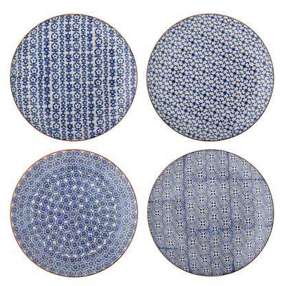 Bloomingville Karine Teller, Blau, Steingut