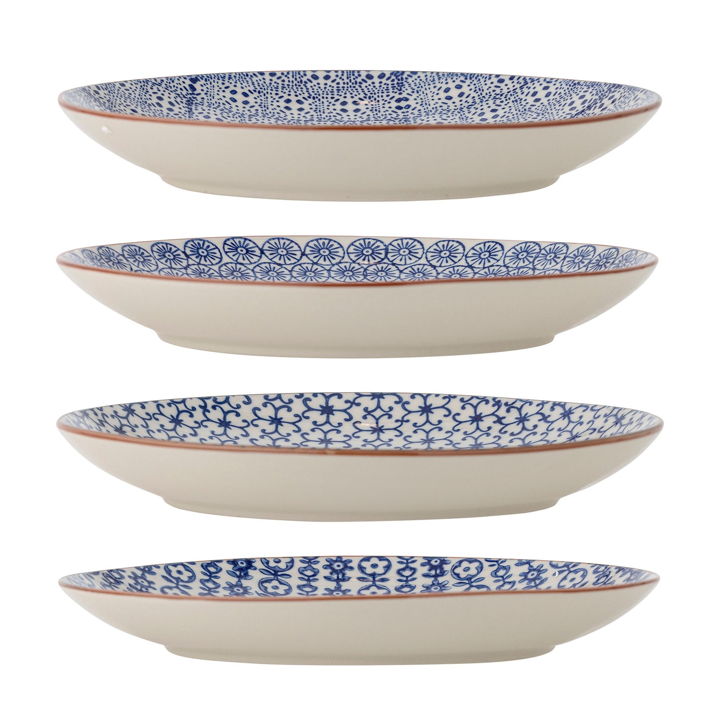 Bloomingville Karine Teller, Blau, Steingut