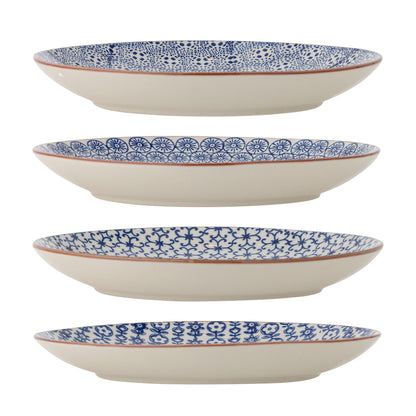 Bloomingville Karine Teller, Blau, Steingut