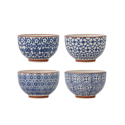 Bloomingville Karine Schale, Blau, Steingut