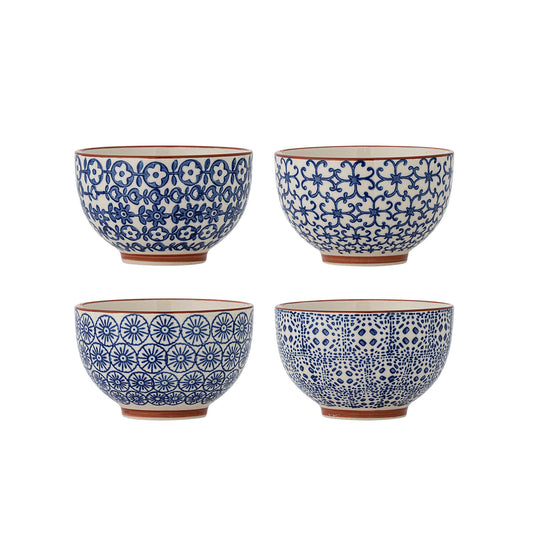 Bloomingville Karine Schale, Blau, Steingut