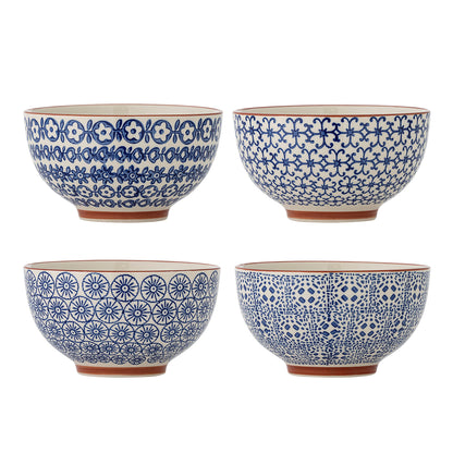 Bloomingville Karine Schale, Blau, Steingut