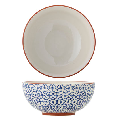 Bloomingville Karine Schale, Blau, Steingut