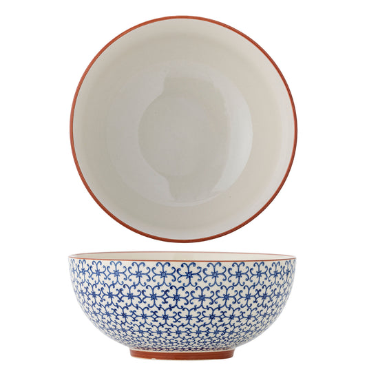 Bloomingville Karine Schale, Blau, Steingut