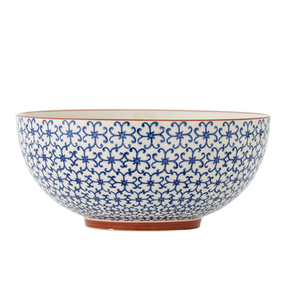 Bloomingville Karine Schale, Blau, Steingut