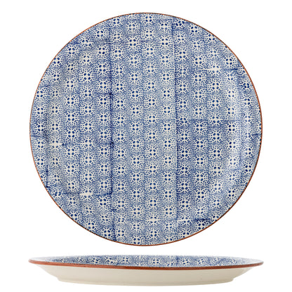 Bloomingville Karine Servierplatte, Blau, Steingut