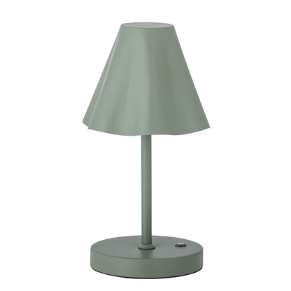 Bloomingville Lianna Tragbare Lamp, Wiederaufladbar, Grün, Metall