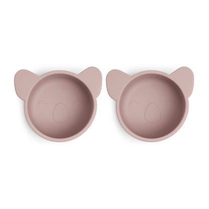 Rosa Silikon-Snackbox klein 2er-Pack