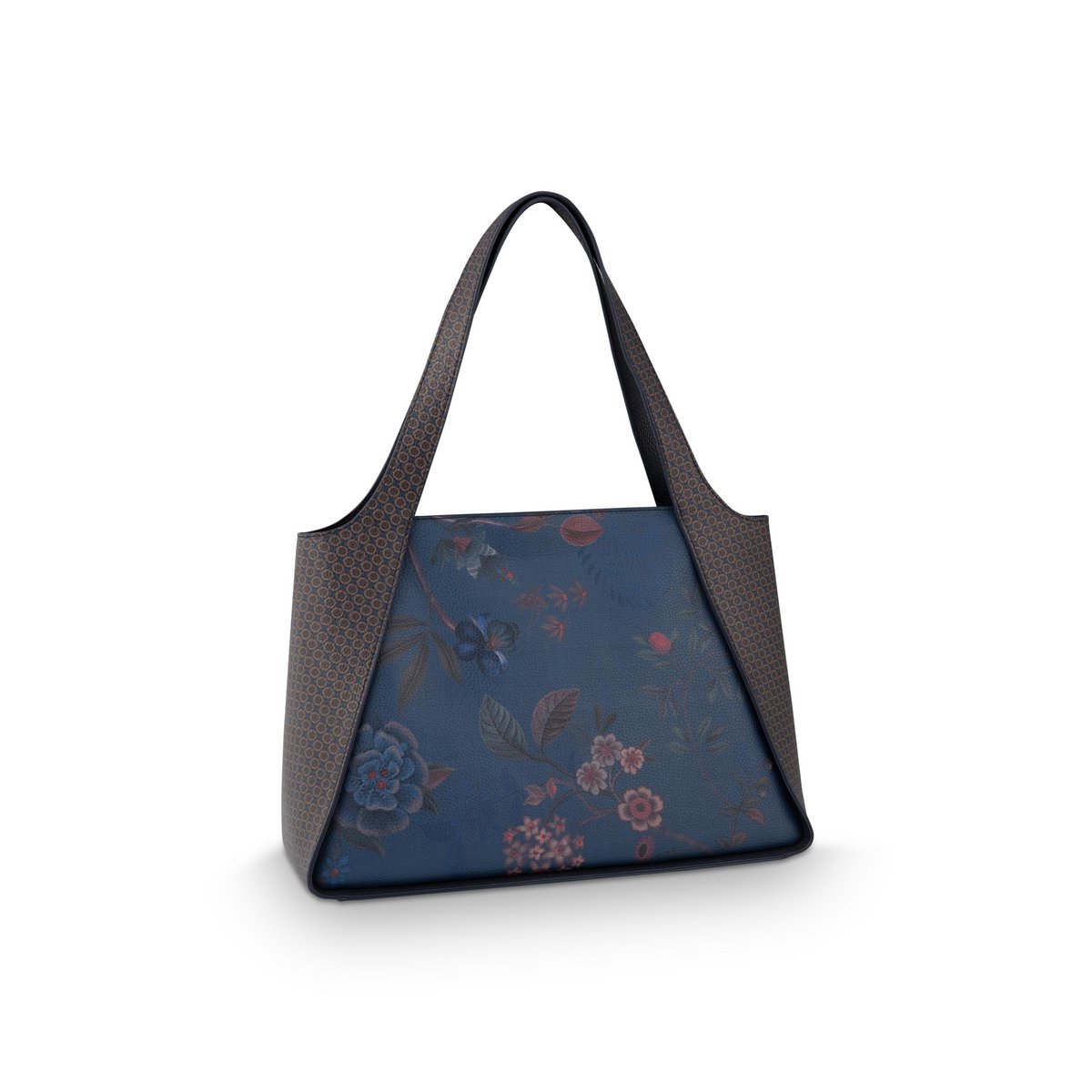 Filou Shoulderbag Large Bodhi Flower Blue 40x15.5x28cm