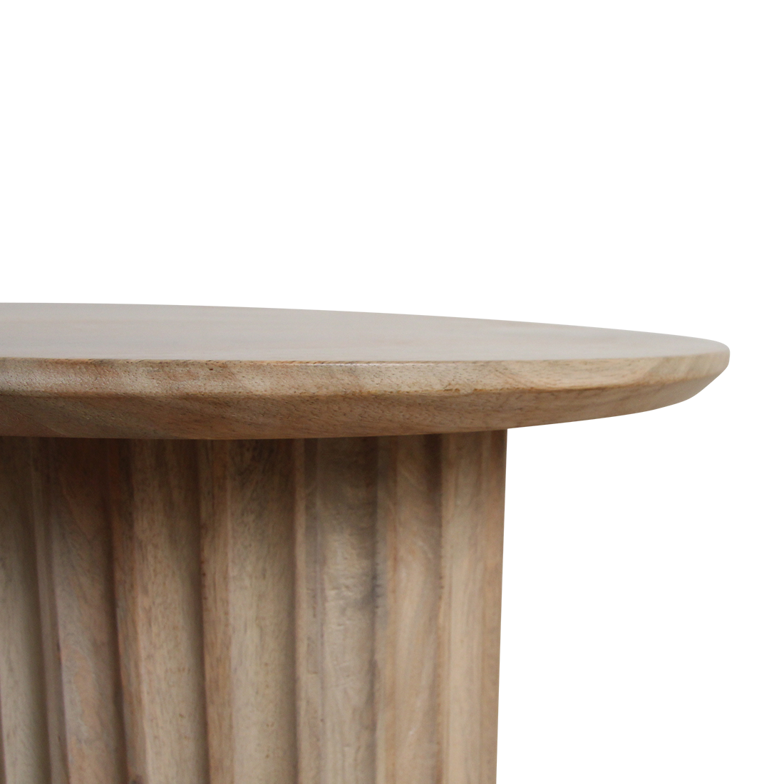 Bullnose Side Table Natural 55cm