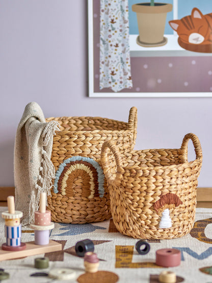 Bloomingville MINI Agnes Korb, Bunt, Wasserhyazinthe