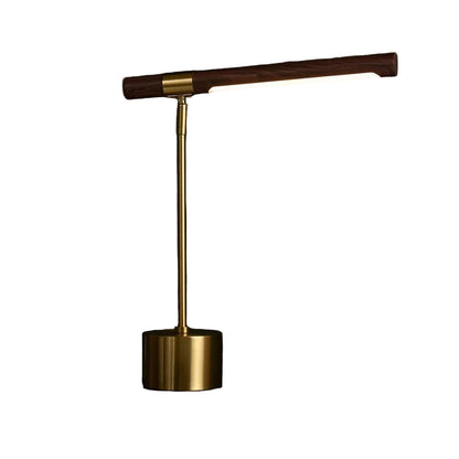 Livia goldene Metalllampe mit Holz | skandinavisches Design