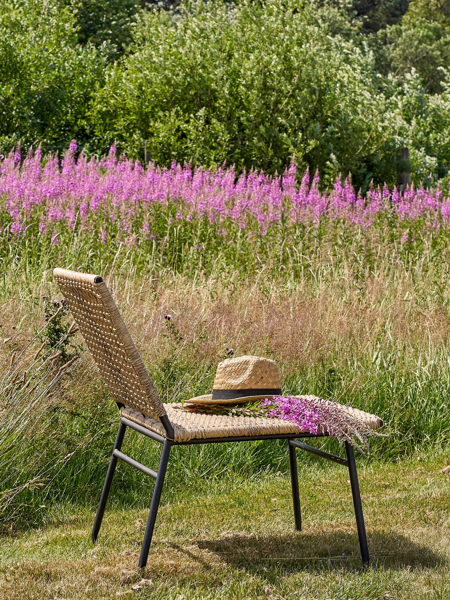 Bloomingville Vallone Loungesessel, Natur, Polyrattan