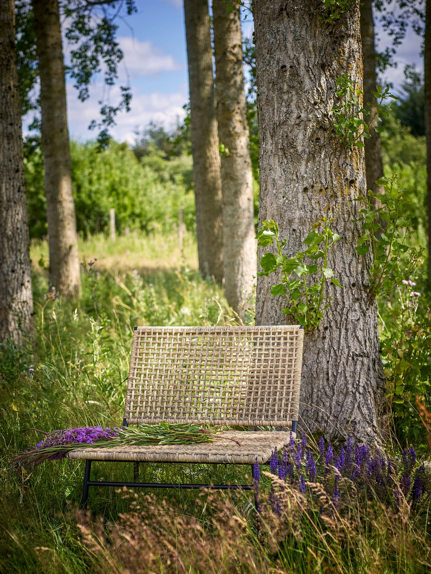 Bloomingville Vallone Loungesessel, Natur, Polyrattan