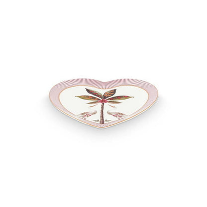 Pip Studio Teller Heart Shape Plates La Majorelle Pink 21.5cm