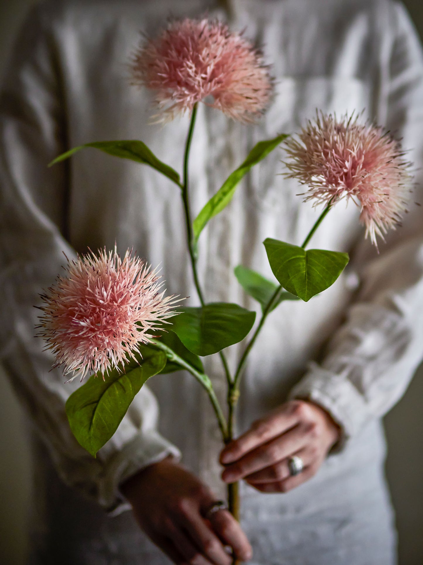Bloomingville Chrysantemum Stiel, Rose, Künstliche Blumen